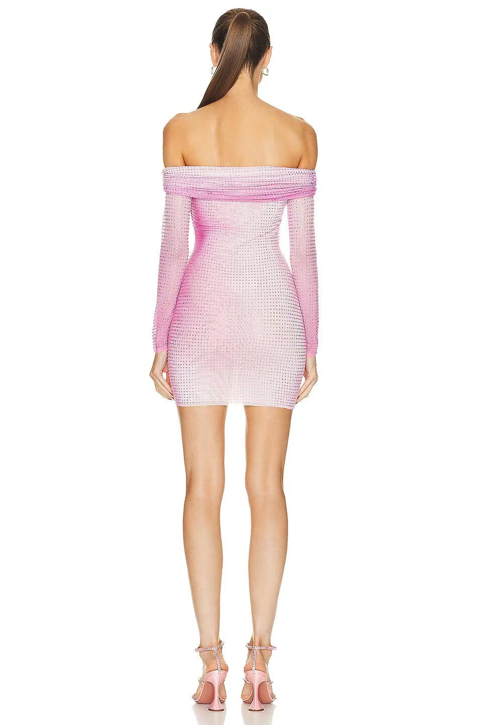 Dolores Rhinestone Gradient Maxi Dress