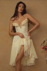 French-style sexy sundress for beach vacation