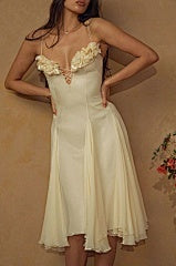 French-style sexy sundress for beach vacation